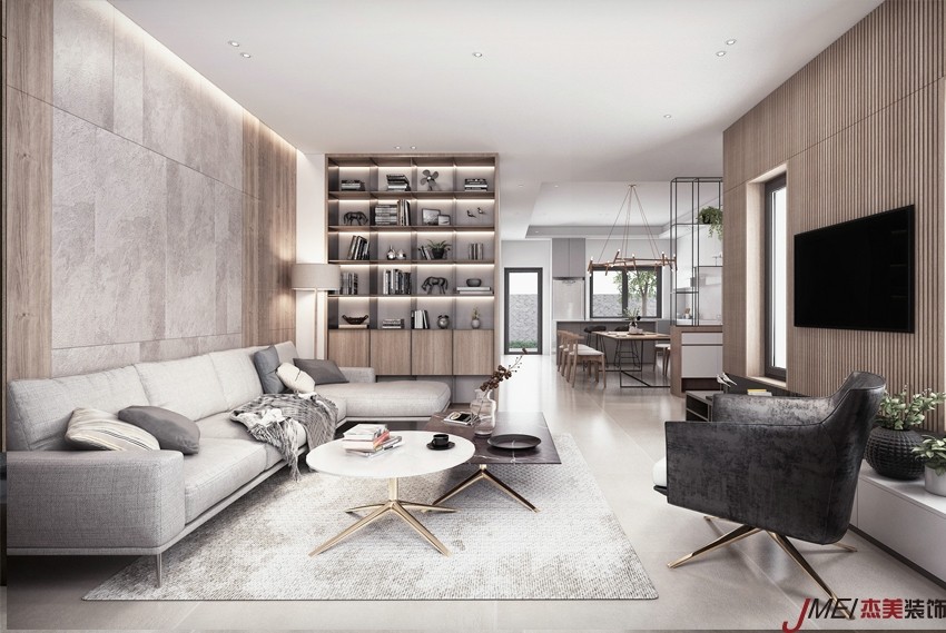 140平現代風格裝修效果圖[大連-中山區-保利天禧]