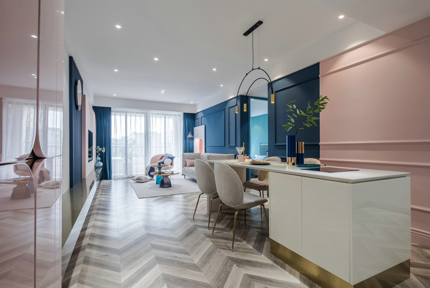 100平軟裝輕奢風格裝修效果圖